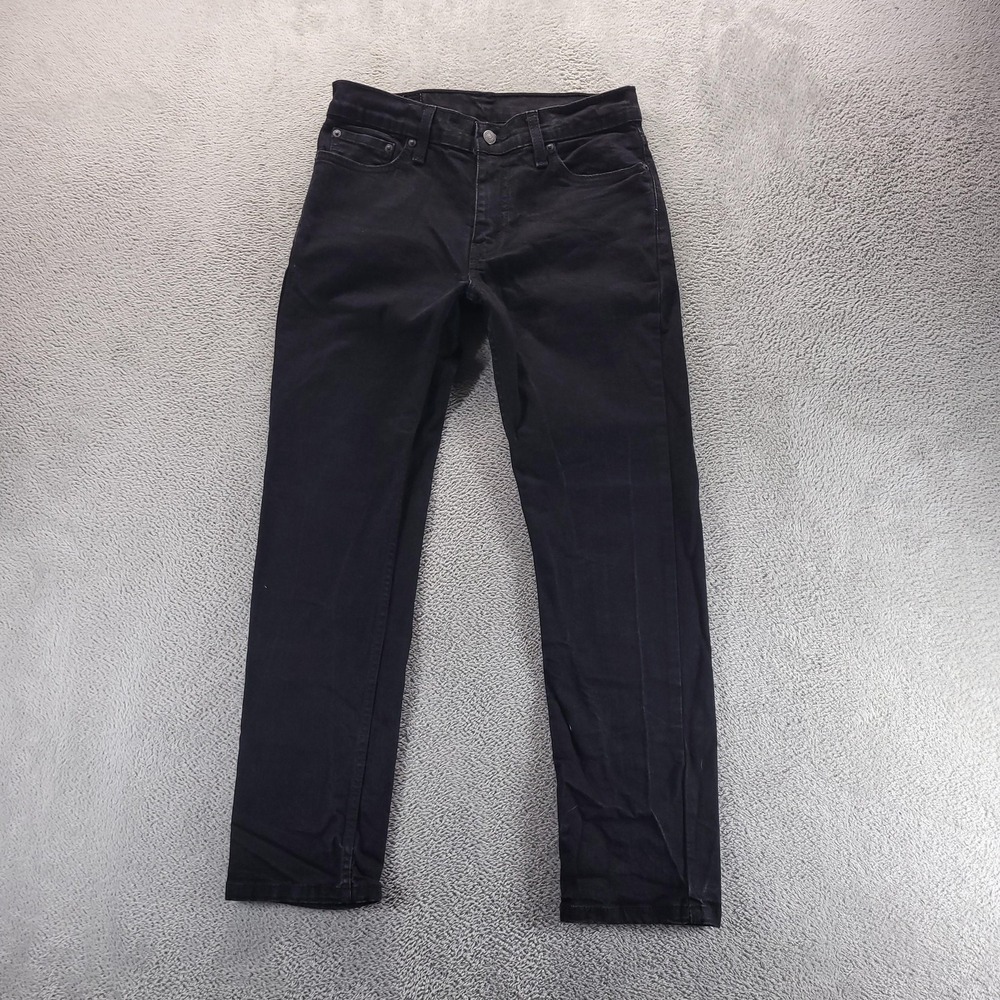Levis 511 Jeans Mens 30x29 Black Slim Tapered Dark Wash Stretch Denim Comfort